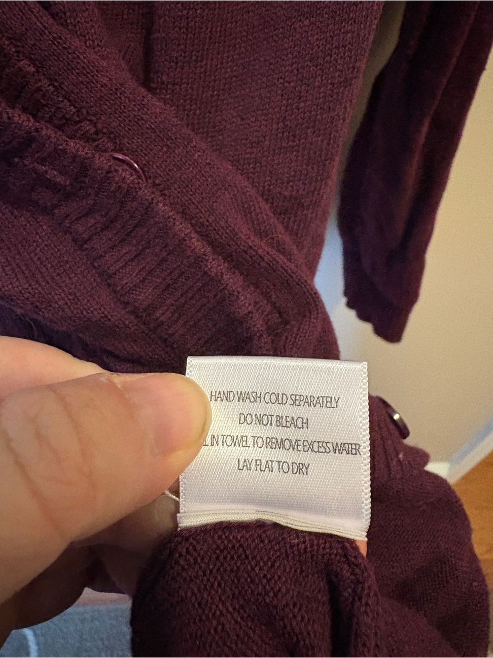 ModCloth Plum Button-Up V-Neck Cardigan - Picture 6 of 6